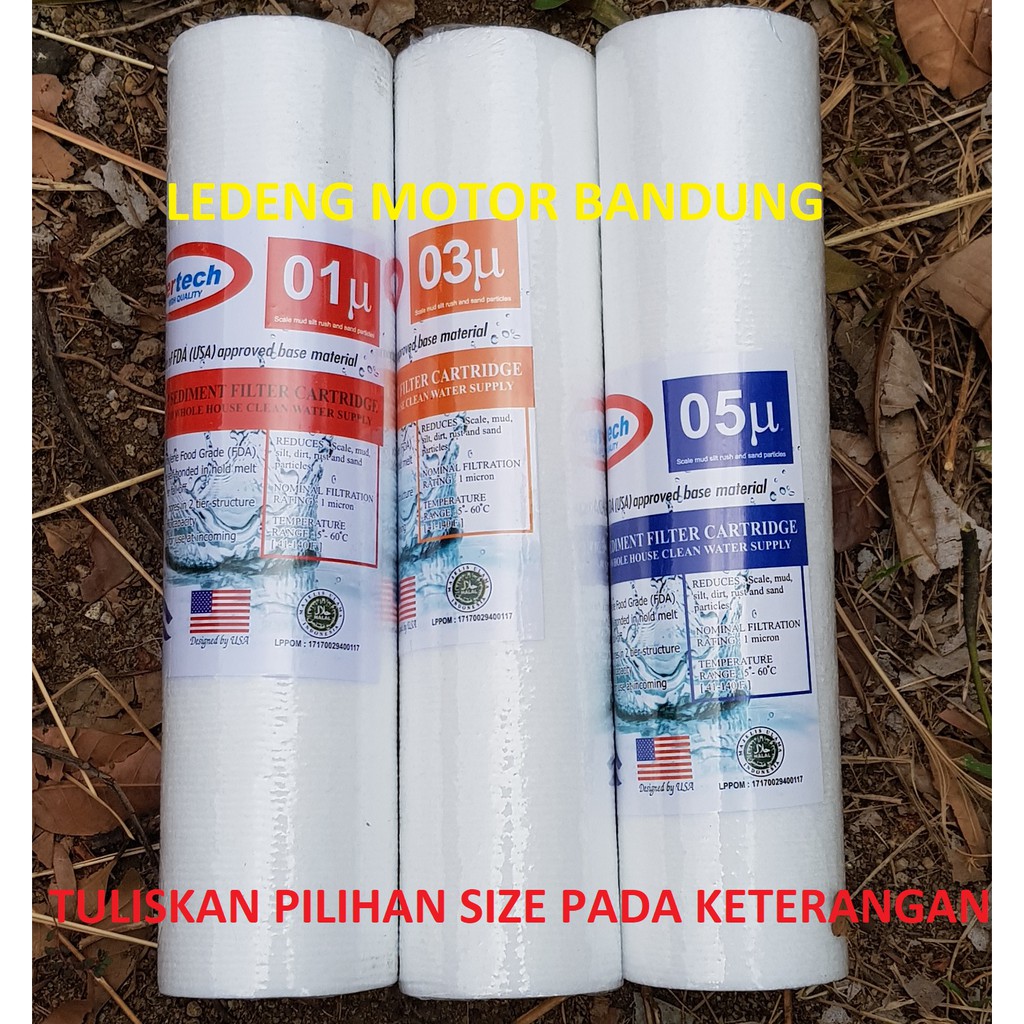 Water Filter 10 inc Catridge Nano Spun Saringan Air PP Sediment Lumpur Saring Sumur Bersih Jernih