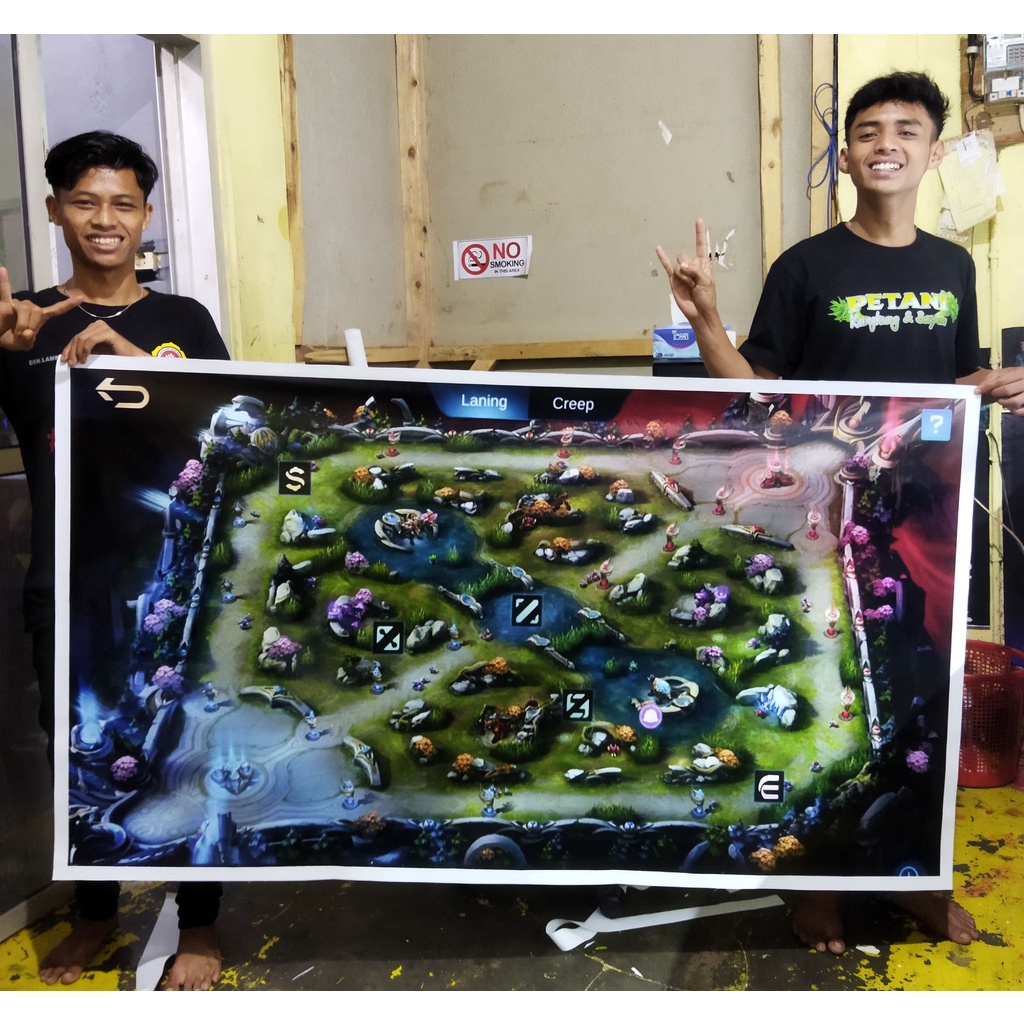 Map Peta Mobile Legends buat turnamen / hiasan dinding map ml map land of dawn peta ml