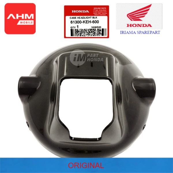 " 61300-KEH-600 Case Headlight Batok Lampu Belakang Megapro 2006 - 2009 Primus Hitam "