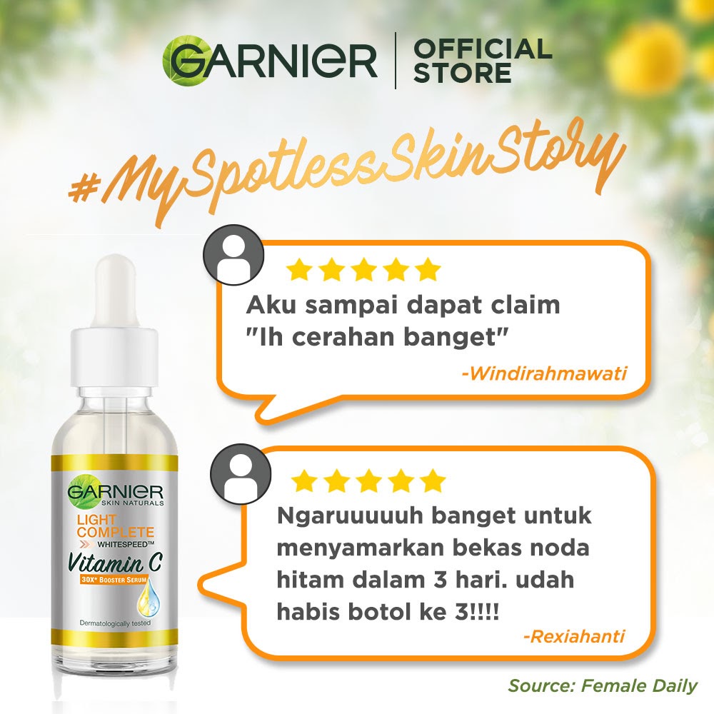 Garnier Bright Complete Full Regiment Skin Care (Perawatan Untuk Kulit Cerah Cepat) (Light complete)