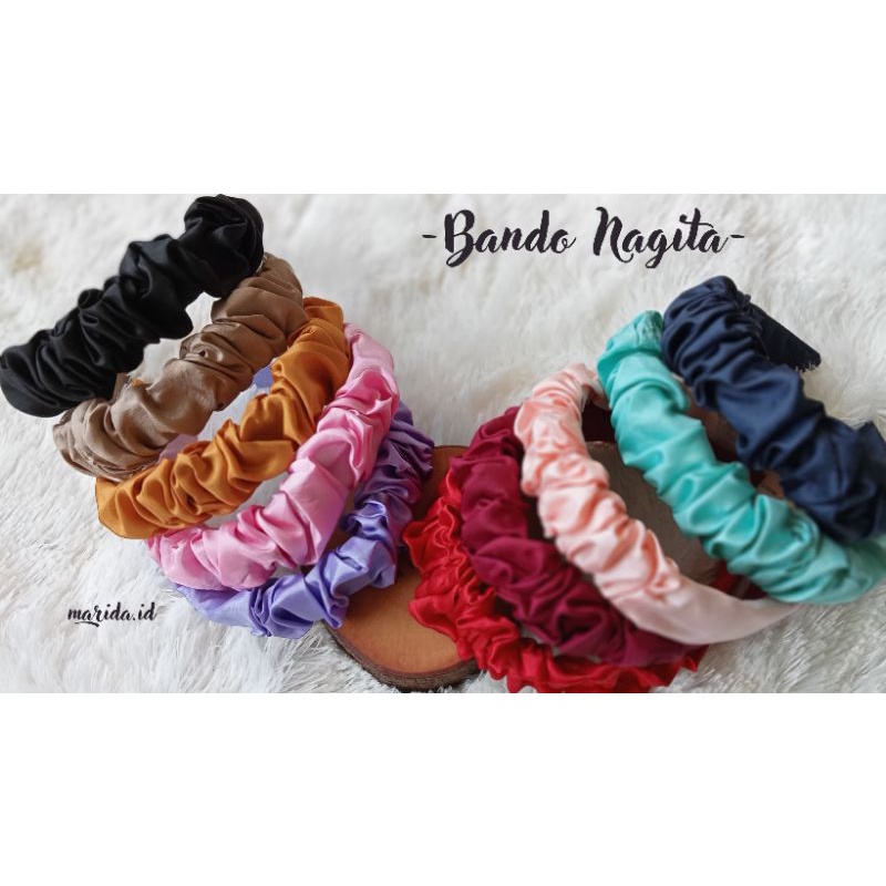 Bando - Bandana Nagita - Bando Korea Kerut - Bando Ruffle Korea