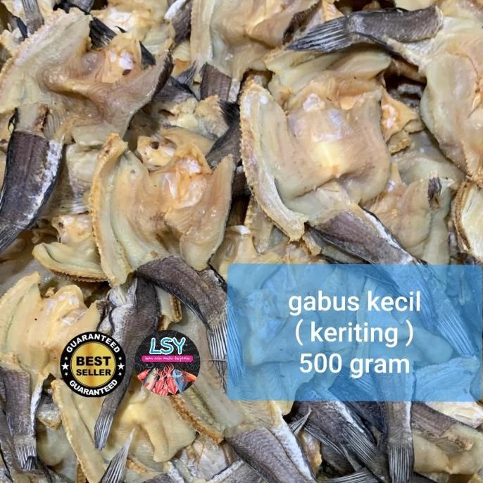 

[COD] ikan asin gabus kecil keriting super 500gram [COD]