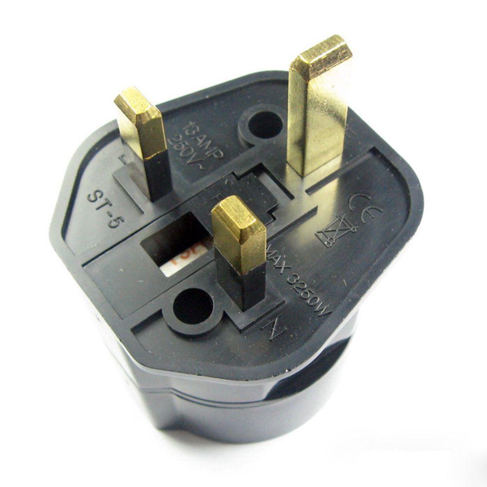 Nickolas1 Adaptor Portable Universal Tahan Lama Travel Plug Eropa EU 2pin Ke UK 3pin Aman Euro Konverter Eropa