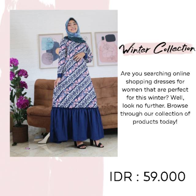 Gamis batik murah