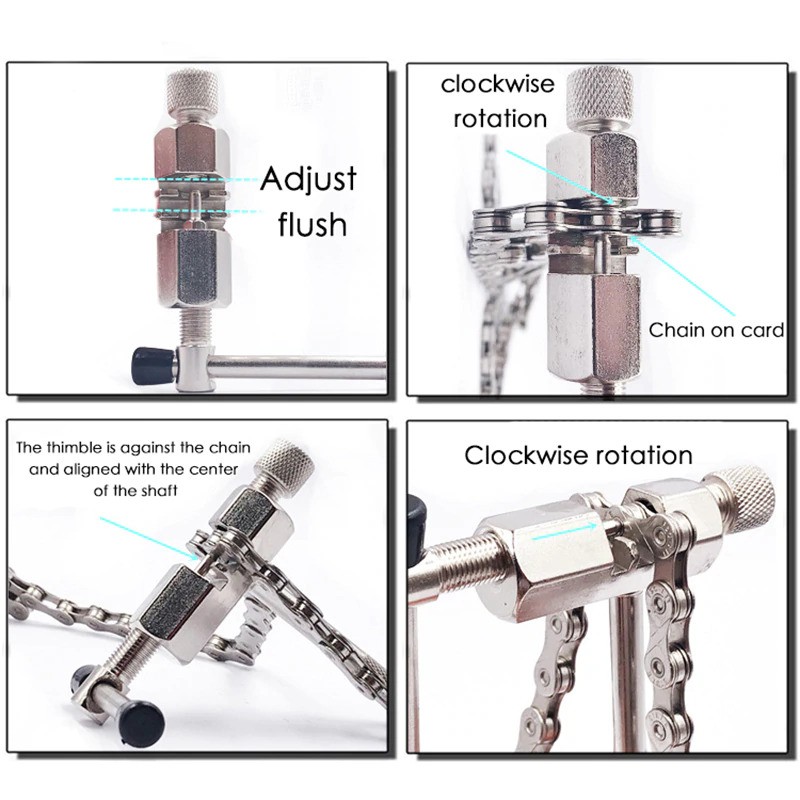 4 in 1 Perlengkapan Reparasi Rantai Sepeda Bicycle Chain Socket Tool Set