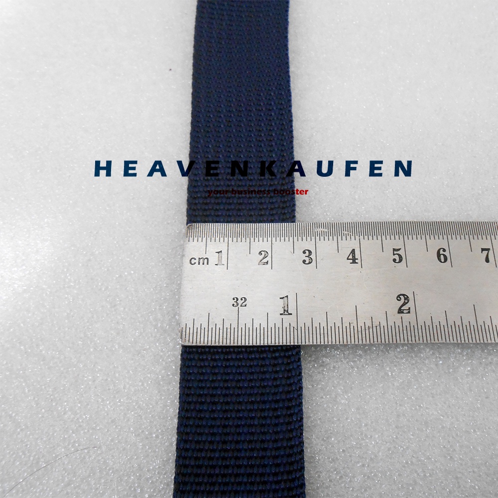 Strap Tas Tali Selempang Tas Pria Lebar 2,5 cm Warna Biru Dongker Navy Kait ATG Bakar