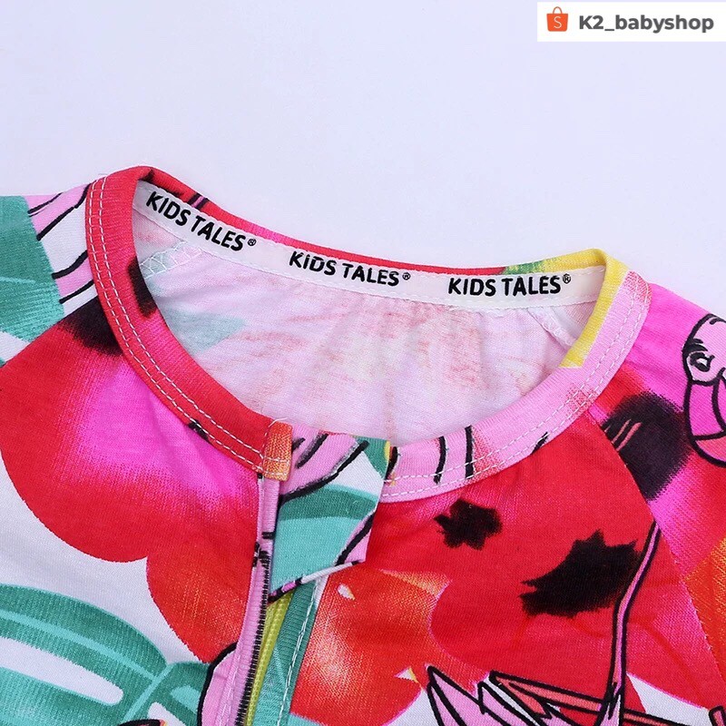 BABY K2 - BABY SHORT ZIPPYSUIT MOTIF FLAMINGO KODE 00005