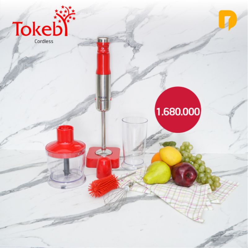 Tokebi Cordless Hand Blender Tanpa Kabel Teknologi Korea Super Lengkap