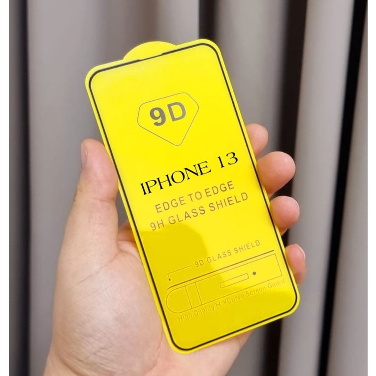 TEMPERED GLASS 9D FULL COVER FULL GLUE IPHONE 14 14 PRO 14 MAX 14 PRO MAX 13 PRO 13 PRO MAX 12 12 PRO 6.1