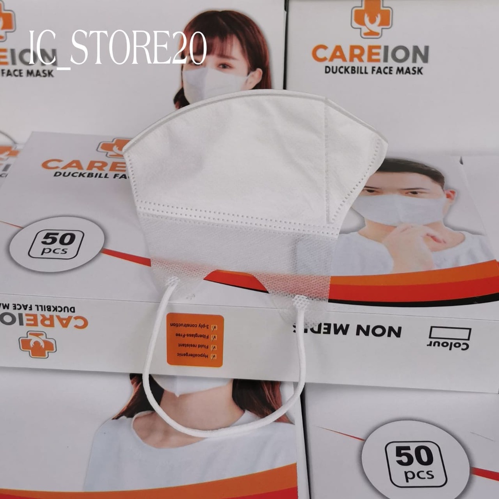 MASKER DUCKBILL 3PLY  / DUCKBILL MASKER CAREION  HARGA SATUAN