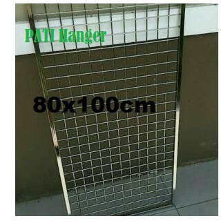 Ram Jaring Kotak 80x100cm Bingkai stainless croem