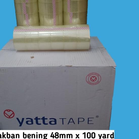 

✿ Lakban Yatta Tape/Merah/Bening 100 yard (Slop @ 6 Roll) - Cokelat ♬