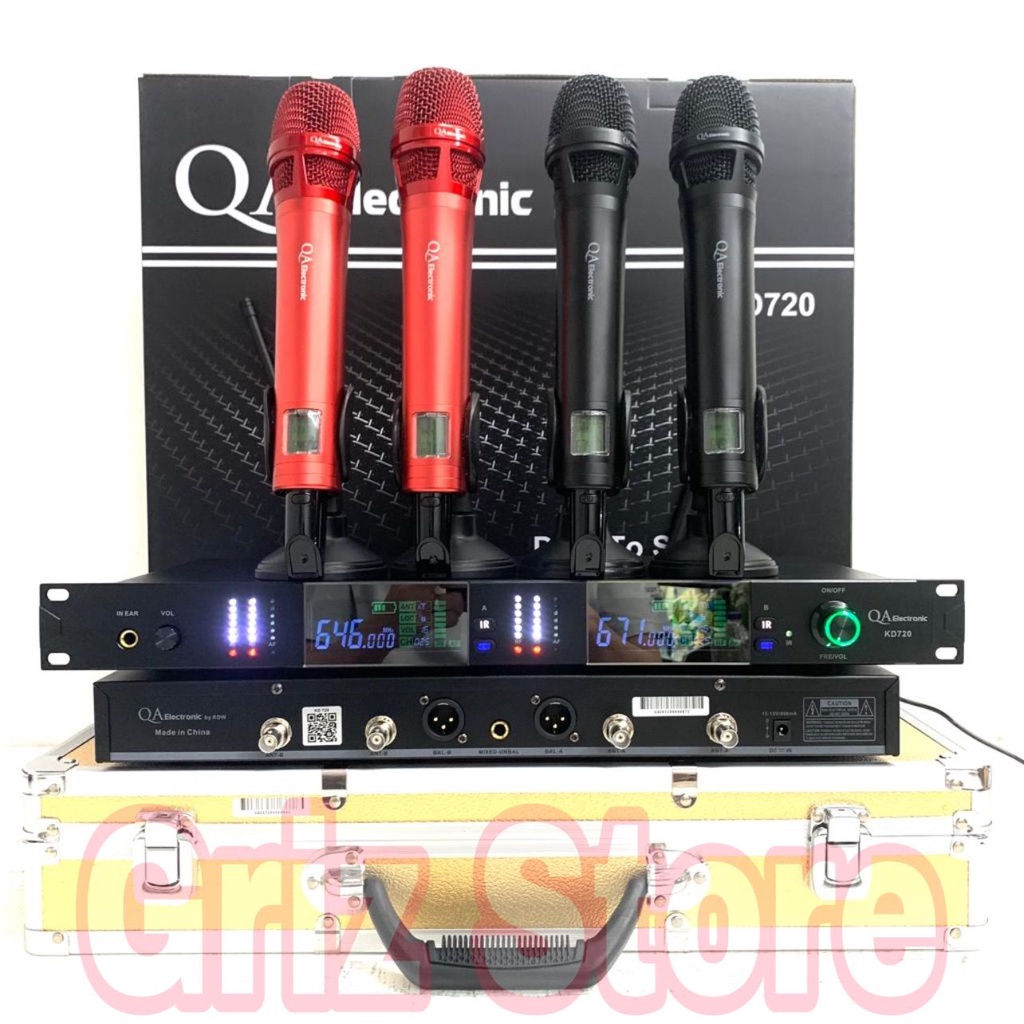 Mic Wireless Qa Electronic KD720 / Microphone QA Electronic KD 720