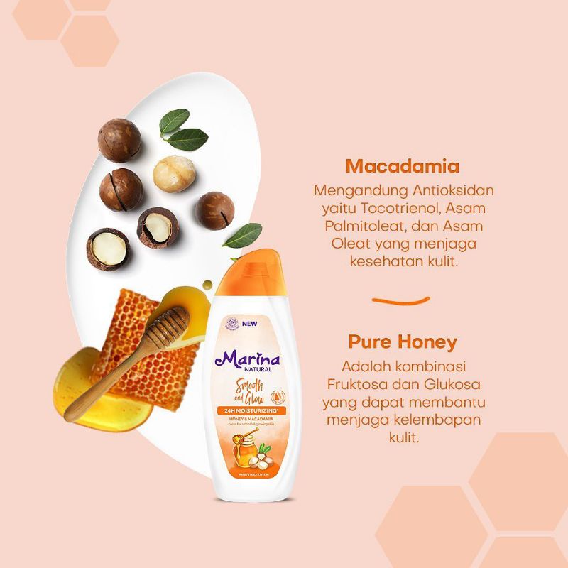 MARINA HAND AND BODY LOTION HBL 100 DAN 200 - MELEMBUTKAN MELEMBABKAN MENYEHATKAN KULIT