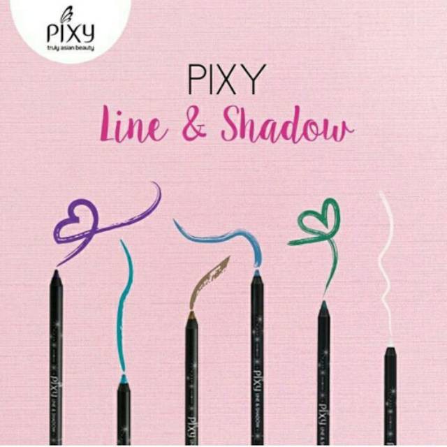 Ningrum Kecantikan Mata PIXY Line &amp; Shadow Pensil Eyeliner 100% Original Pixy - 8021