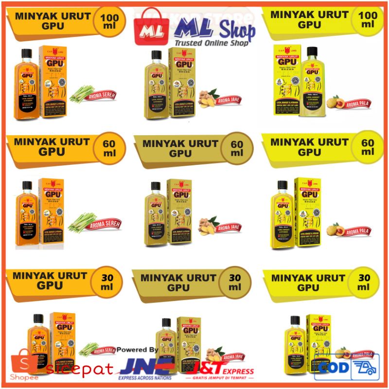 Caplang Minyak Urut GPU Sereh - minyak gpu gosok