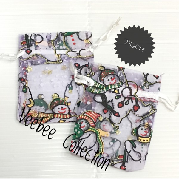 Kantong tile natal 7x9cm/ kantong sovenir/tas tile/kantong serut