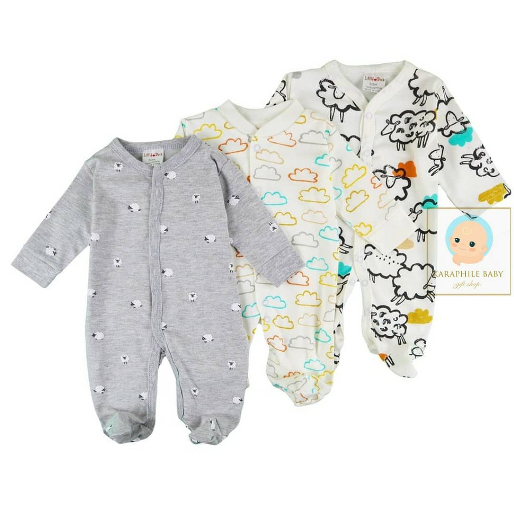 Baby Sleepsuit Baby Sleepsuit 3pcs motif Sheep