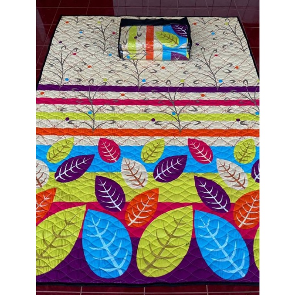 karpet quilting jumbo 170x230 cm motif daun