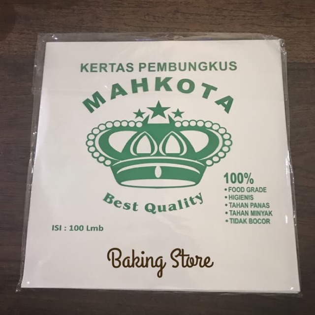 Kertas Pembungkus Mcd Kfc uk 26.5x27cm isi 100lembar