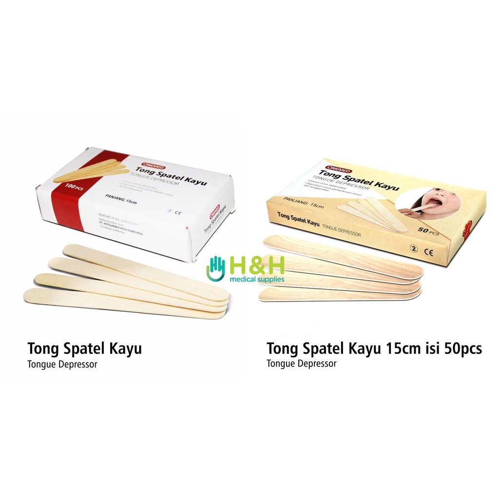 Tong Spatel Kayu / Tongue Depressor / Kayu penekan Lidah