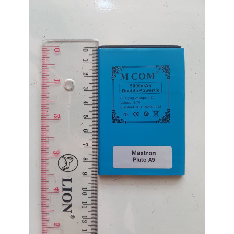 Battery Batre Baterai Double Power Mcom Maxtron Pluto A9