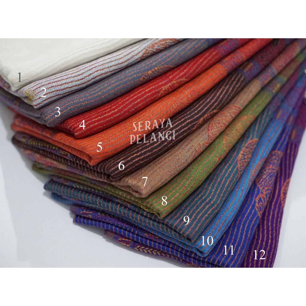 Pashmina Cashmere Motif Gajah | Selendang | Scarf | Syal | Shawl | Pasmina Kashmir | Souvenir | Hadiah Ulang Tahun | Birthday Gift | Aksesoris Fashion Wanita | Premium Import Quality | Grosir Murah | Luxury Scarf