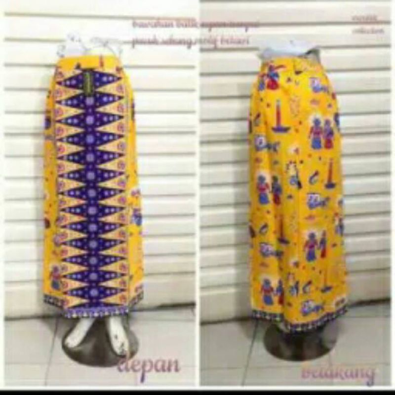 BAWAHAN ROK TUMPAL//ROK BETAWI//ROK MOTIF ONDEL-ONDEL JAKARTA