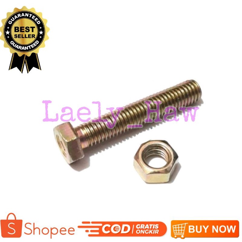 BAUT DAN MUR ( baut 12 panjang 5cm )