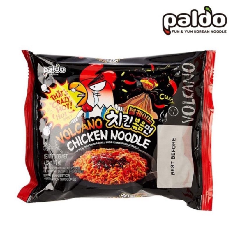 

paldo volcano chicken noodle pedas 140 gr/mie korea