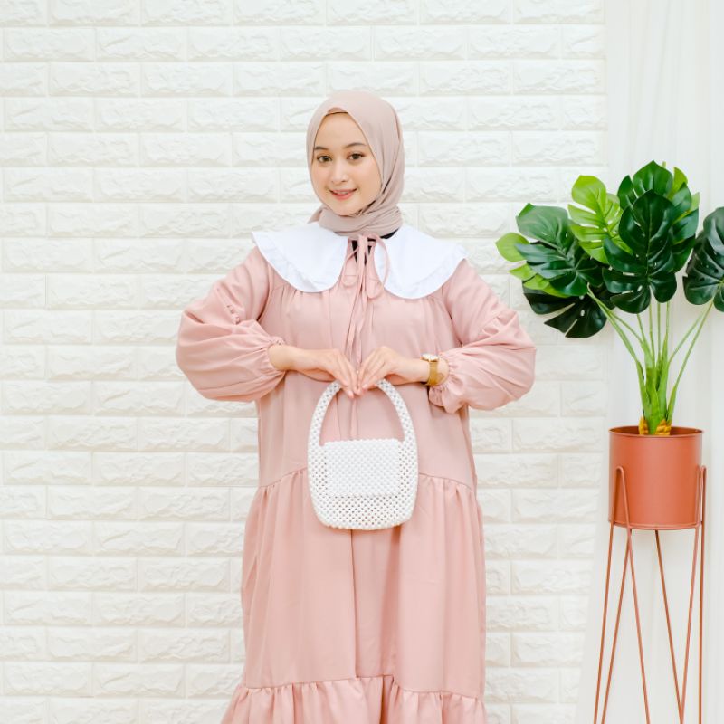 [COD] Cantika Desss S M L XL | Fashion Muslim Baju Gamis | Outfit Ideas Eid Series 2022 | Baju Gamis Lebaran | Dress Kondangan OOTD HQ | Bahan Crepe Premium |