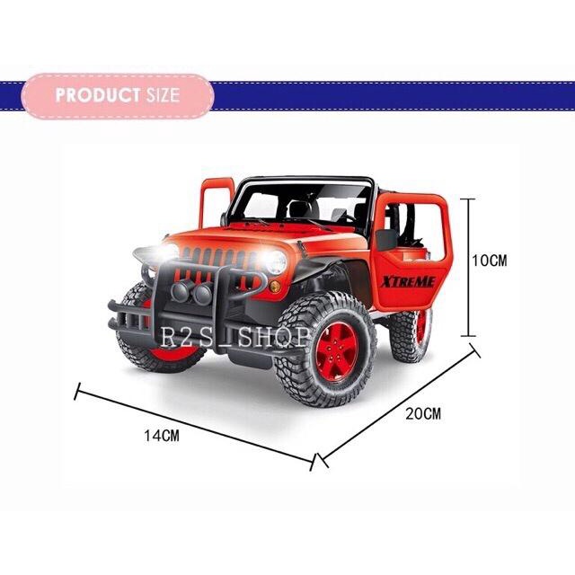 Mobil Remot Mainan Mobil Remote Control Jeep Wrangler Skala 1:20