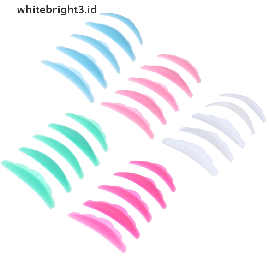 (whitebright3.id) 5 Pasang / Set Pad / Bantalan Pelindung / Pengeriting Bulu Mata Extension Untuk Kecantikan