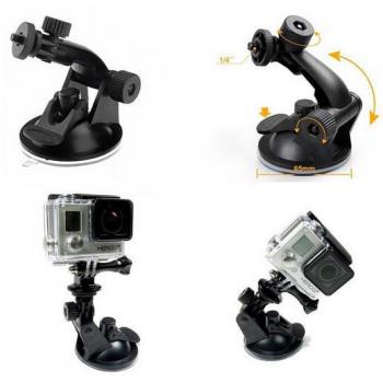 Suction Cup Car Holder Kamera Aksi GoPro / Holder Gopro Mobil Holder Mobil Kamera Aksi Gopro / Car Holder Gopro Holder Mobil Tempel Suction Cup Mobil / Holder Mobil Cup Car Suction Holder Phone For Action Cam Gopro / Holder Kamera Aksi GoPro Murah Kuat