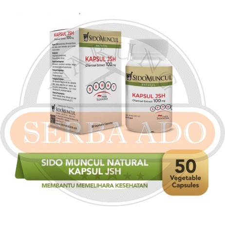 

Sido Muncul Kapsul JSH - Charcoal Extract 100 mg - isi 50 kapsul