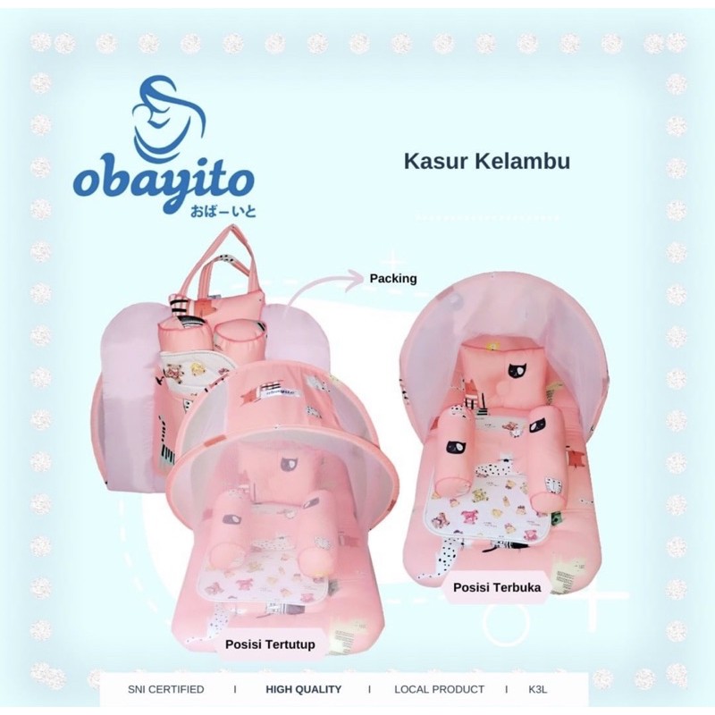 Obayito Kasur Kelambu Baby Set - Kasur bayi