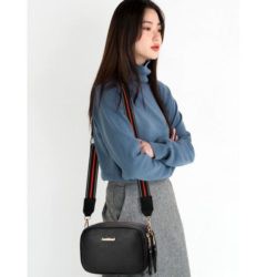 GI 0230 RISCE TAS SELEMPANG MINI IMPORT KULIT POLOS TALI SALUR WANITA CEWEK PEREMPUAN JAKARTA JT