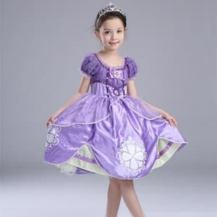 TERMUURAAH, Dress Baju Costume Kostum Gaun Princess Sofia the first .