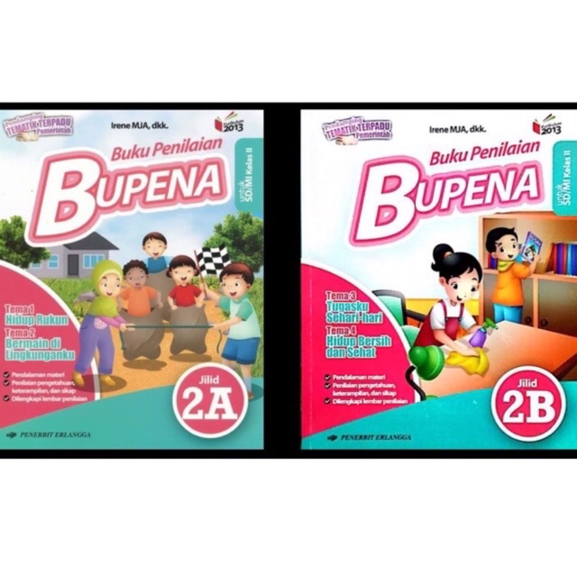 Buku Penilaian Bupena Kelas 2A dan 2B SD/MI Semester 1