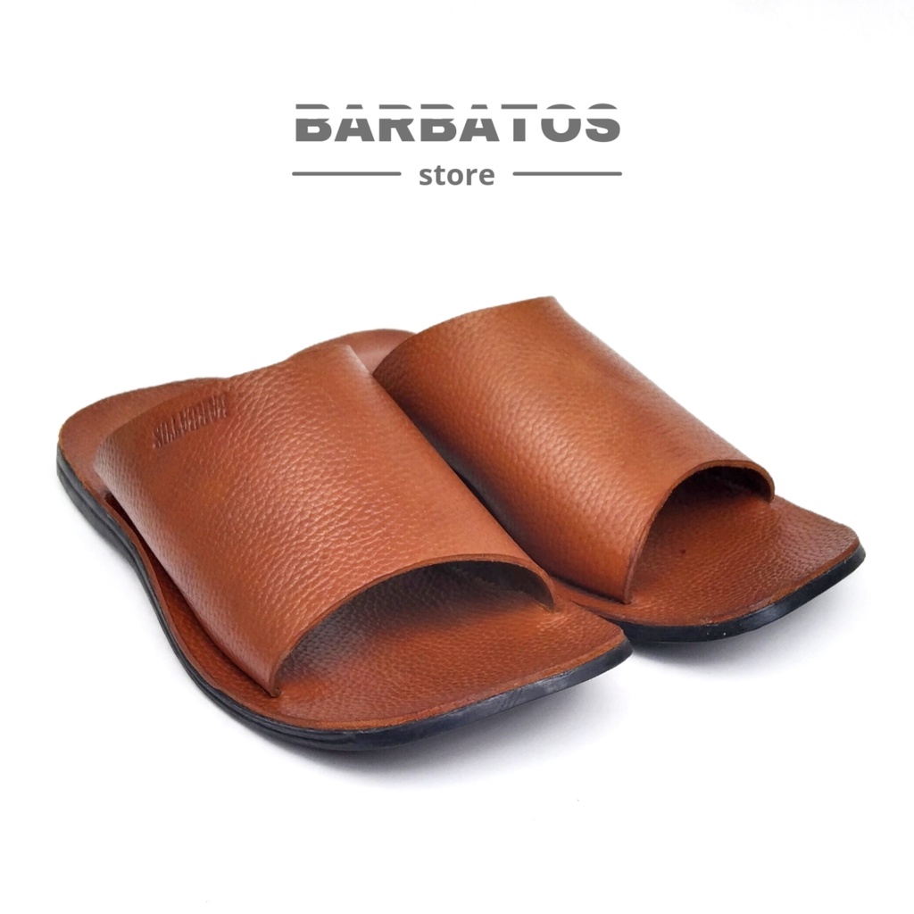 BARBATOS | Sandal Kulit Asli  Kokop Pria | Sandal Kulit Asli Casual | Kokop