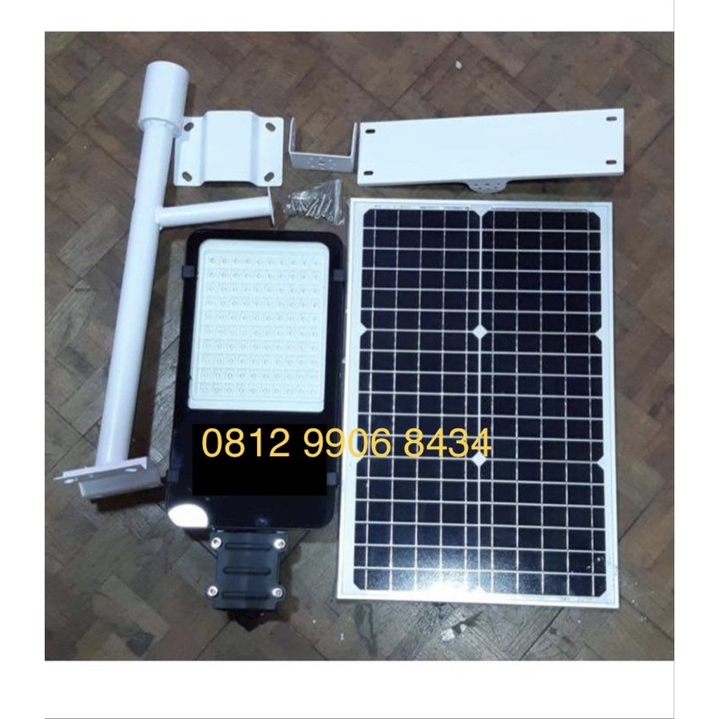 lampu jalan pju led solar panel 50 watt 50w lampu pju solar cell tenaga matahari 50 w Murah