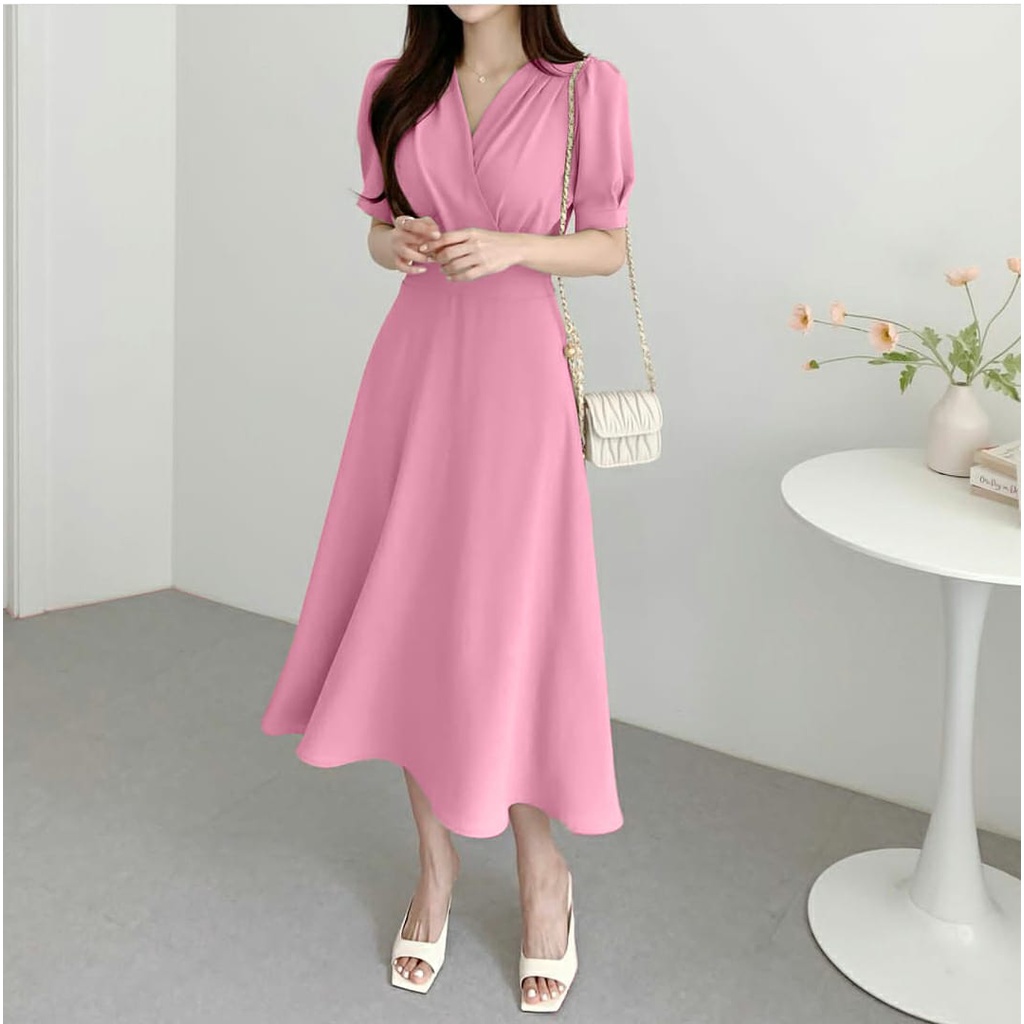 [MCFK] Dress Sheren / Dress Wanita Mewah Modern / Dress Wanita Korean Style / Longdress / Dress Wanita Dewasa