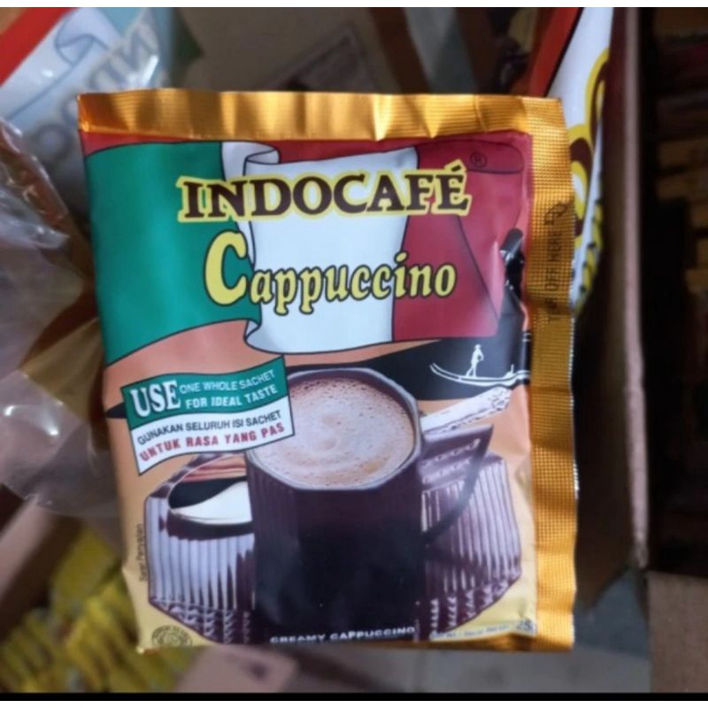 

Indocafe Cappuccino 25gr Isi 10 Sachet