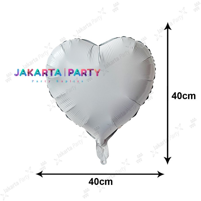 Balon Foil Love Putih / Balon Love Putih / Balon Love / Balon Hati