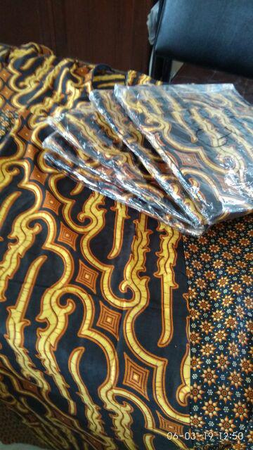 Gamis Batik Syari Sogan Kombinasi Trendy Modern