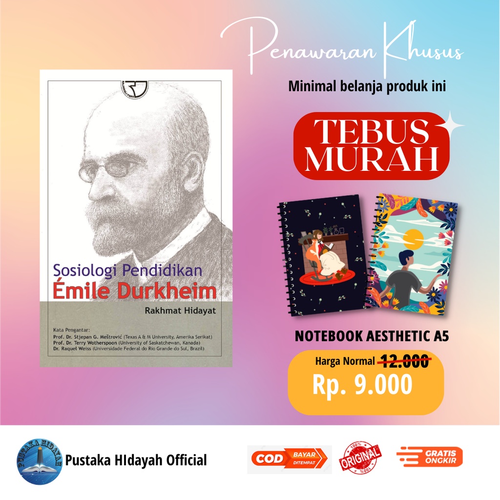 Jual Buku Sosiologi Pendidikan Emile Durkheim - Rakhmat Hidayat ...