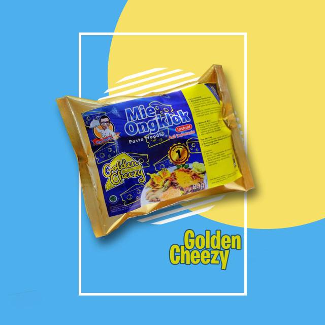 

Mie ongklok instan bumbu golden cheezy