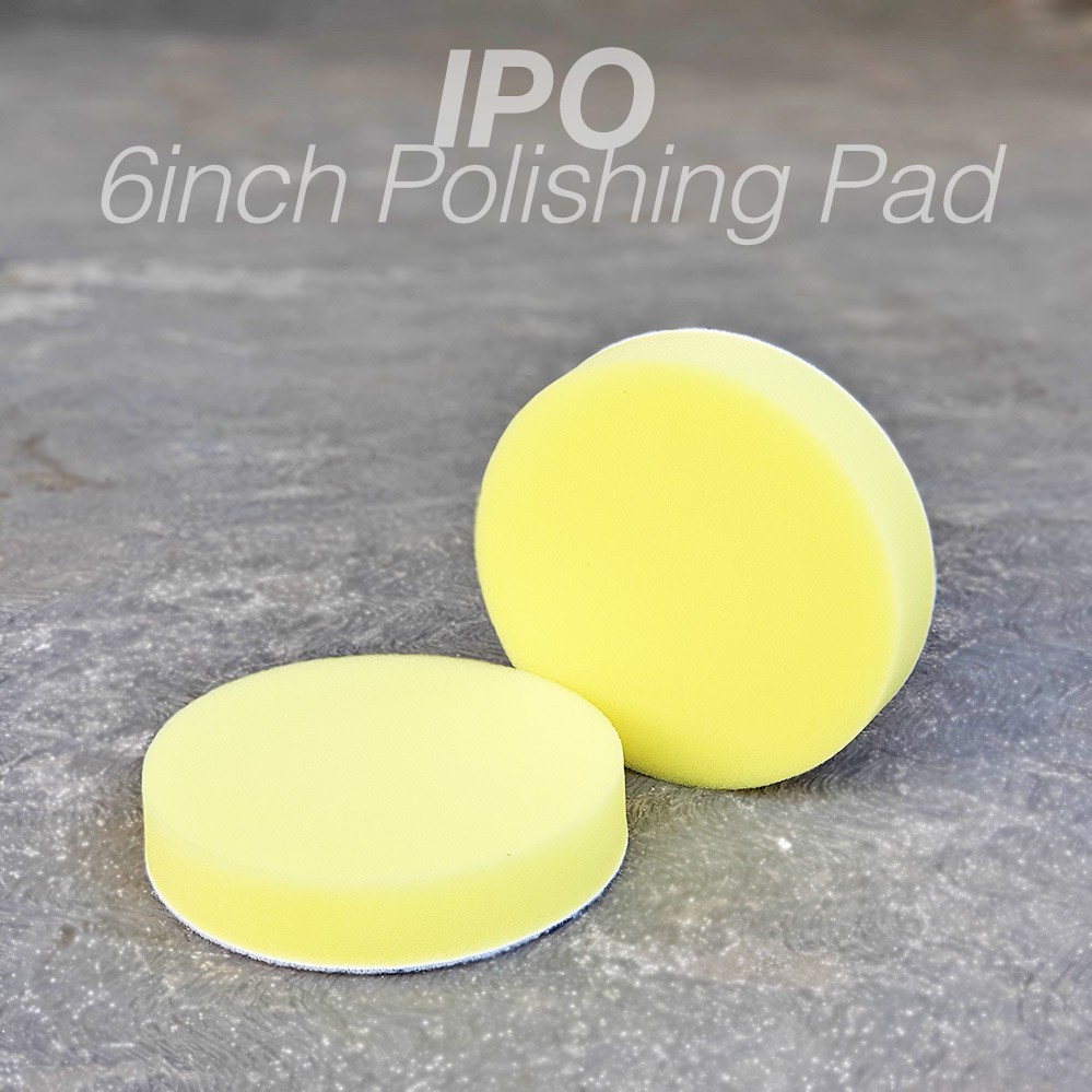 IPO Yellow Polishing Pad 6 inch Flat Kompon Halus Busa Mesin Poles Mobil MURAH