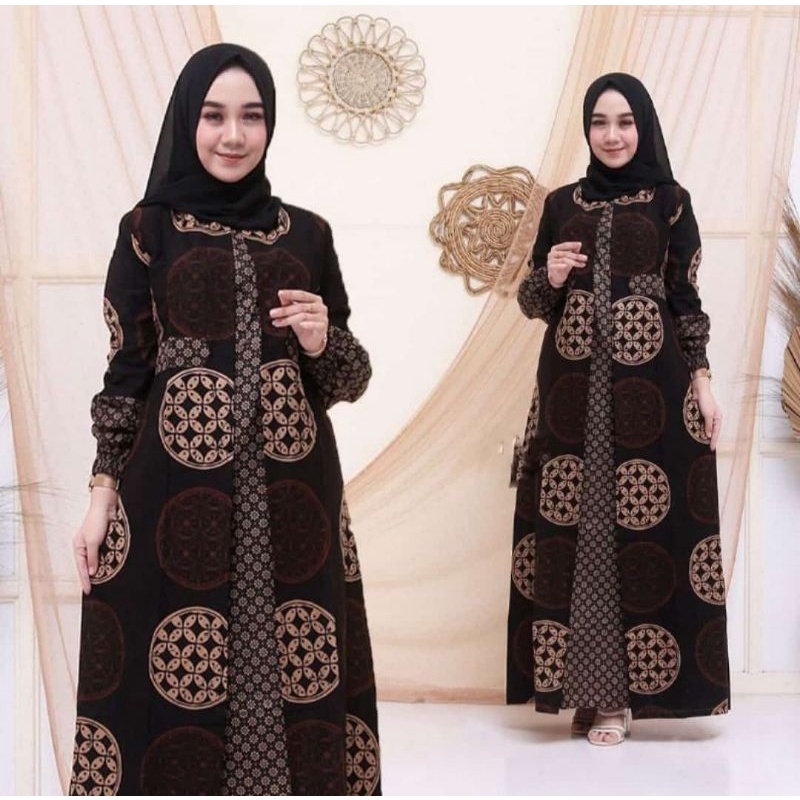 Gamis Elegant Rit Depan