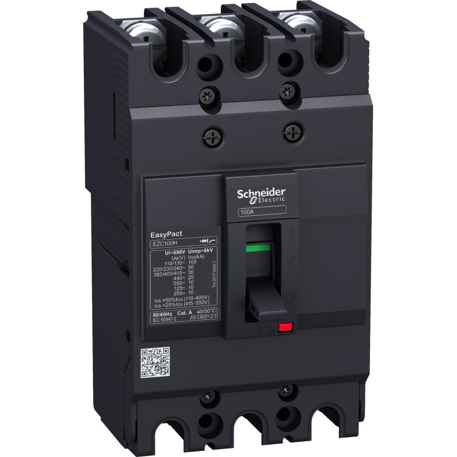 SCHNEIDER ELECTRIC Easypact EZC MCCB EZC100F 60A 3P/3d - EZC100F3060